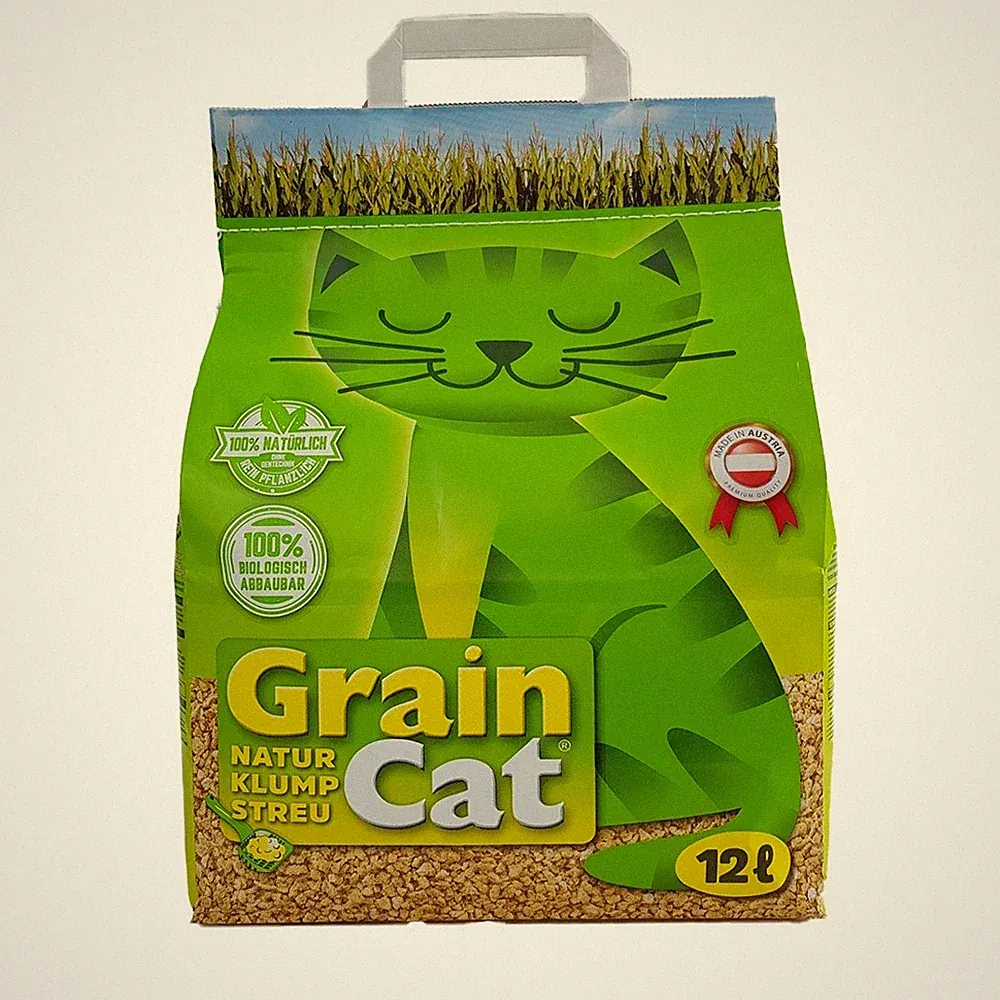 12l GrainCat Katzenstreu Naturklumpstreu klumpend