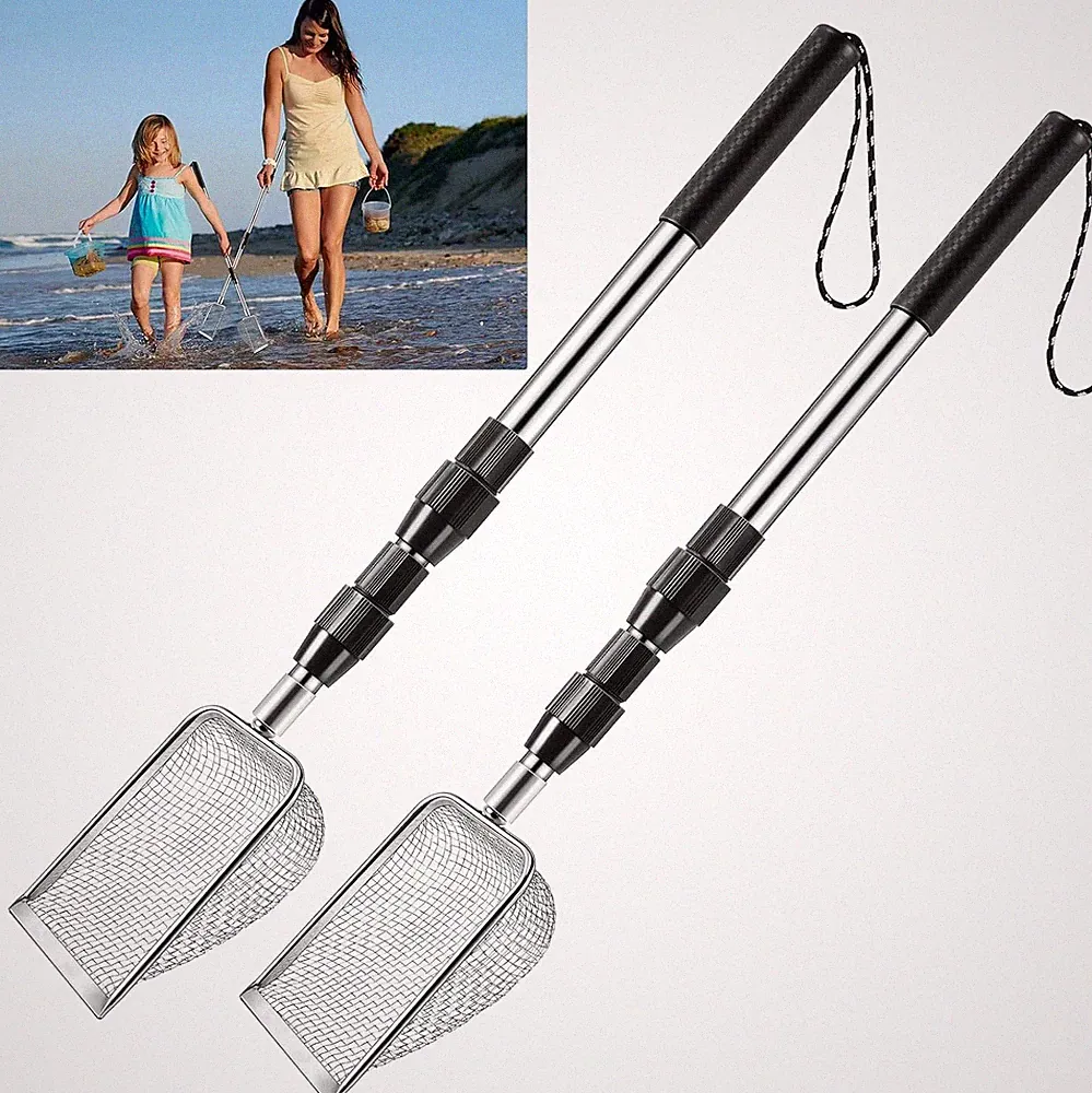 2 STK Sandschaufel Sand Sifter aufnimmt Hühnerschaufel Beach Katzenstreu Scooper