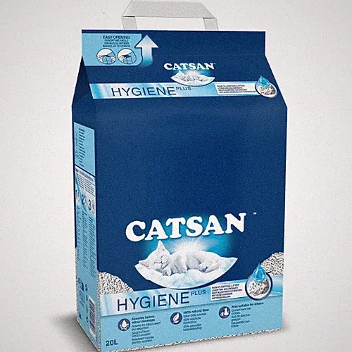 20 L CATSAN Hygiene Plus Katzenstreu Streu staubfrei natürlich auch für Kätzchen