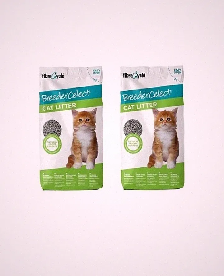 2x 25L Breeder Celect Katzenstreu saugfähig Recyclingpapier Pellets biologisch abbaubar