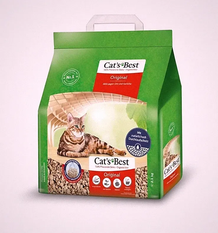 2x Cat's Best Katzenstreu Original 4,3 kg, 10 l Katzenstreu 2 Stück Sparpackung