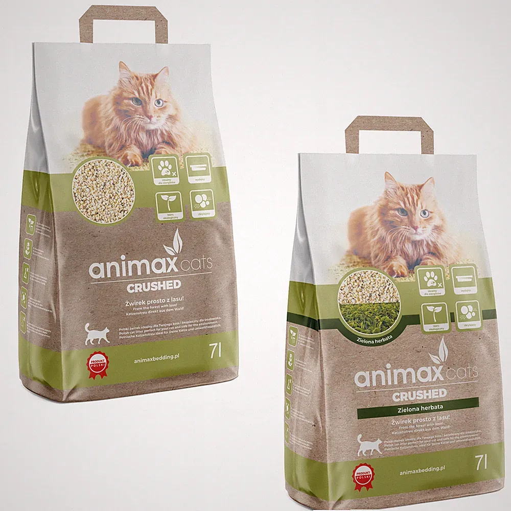 2x Klumpstreu Animax Cats 14L klassisch grüner Tee staubfrei biologisch abbaubar