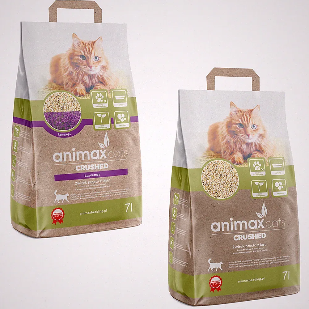 2x Klumpstreu Animax Cats Lavendel 14L biologisch staubfrei abbaubar SET