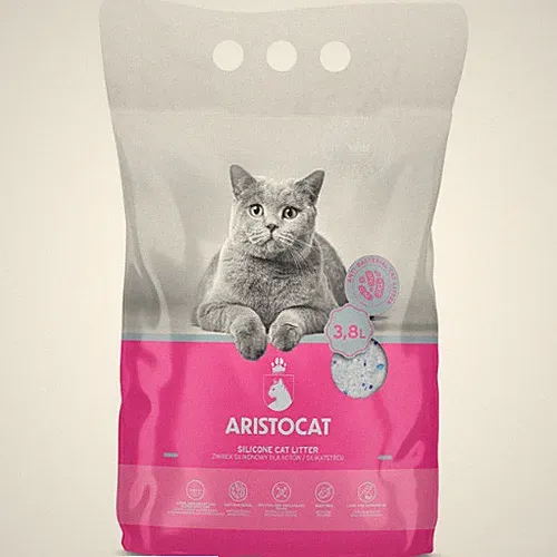 3,8 L ARISTOCAT Katzenstreu Silikatstreu für Katzen antibakteriell staubfrei