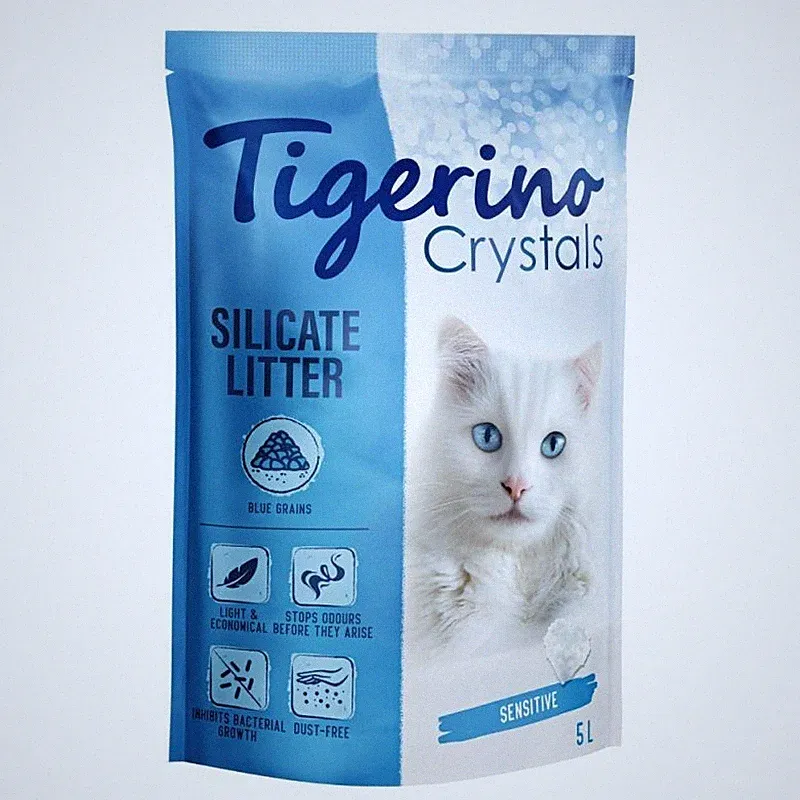 3 x 5l Tigerino Crystals Katzenstreu Aloe Vera Duft Katzentoilette Pflege
