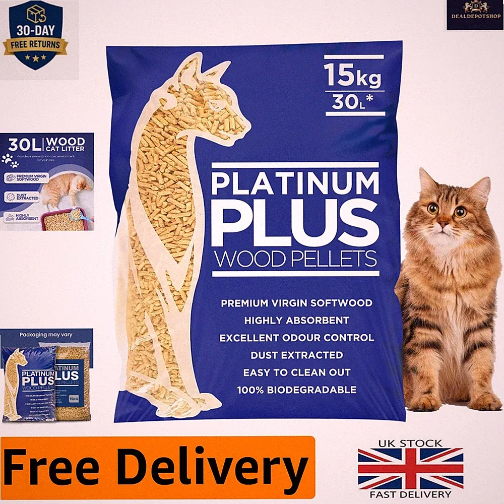 30L Katzenstreu Pellets - biologisch abbaubar & staubfrei für gesündere Häuser