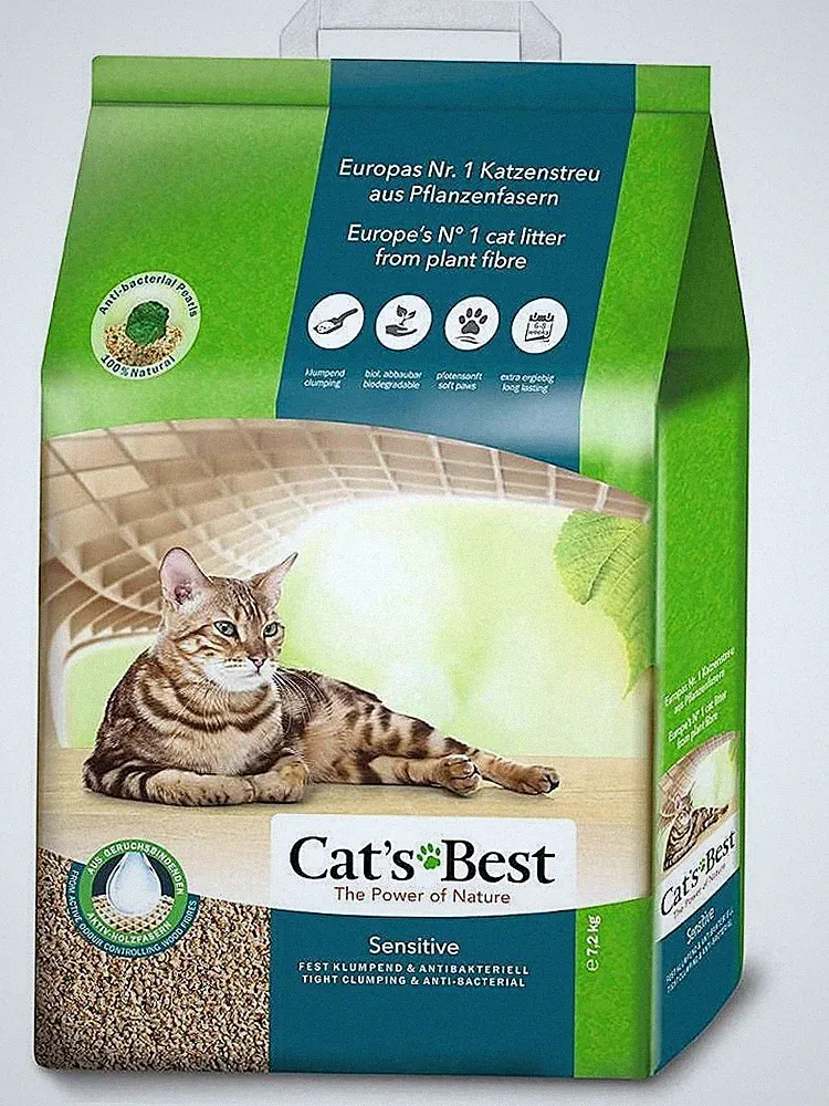 4002973257135 Cat's Best Katzenstreu aus Holz Sensitive - 20 l Cat's B