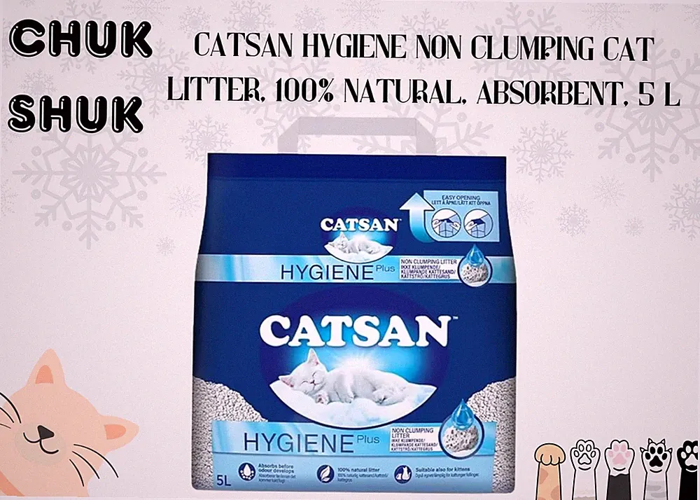 5L Catsan Hygiene klumpfreies Katzenstreu 5 Liter Geruchskontrolle Kätzchenstreu