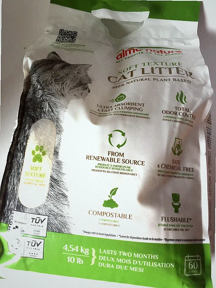 Almo Nature Katzenstreu Katzenstreu WEICHE Textur biologisch abbaubar NEU CAS102