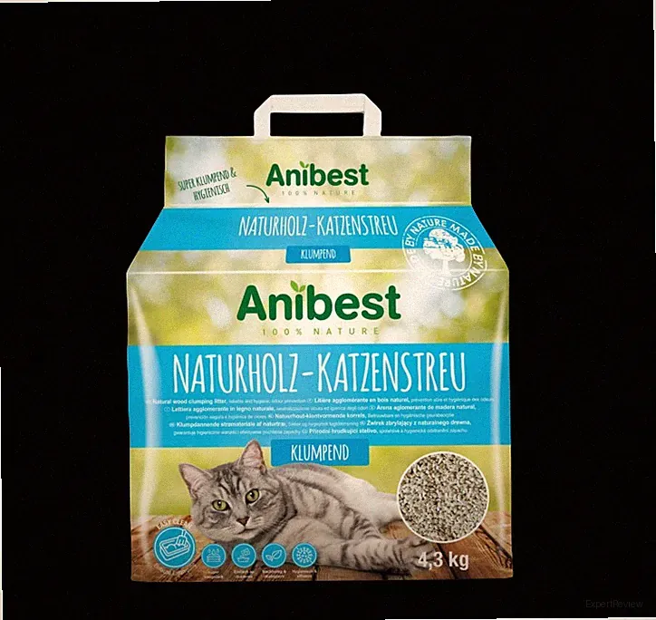 Anibest Naturholz-Katzenstreu klumpend 10 L Katzenklo Einstreu Katzentoilette