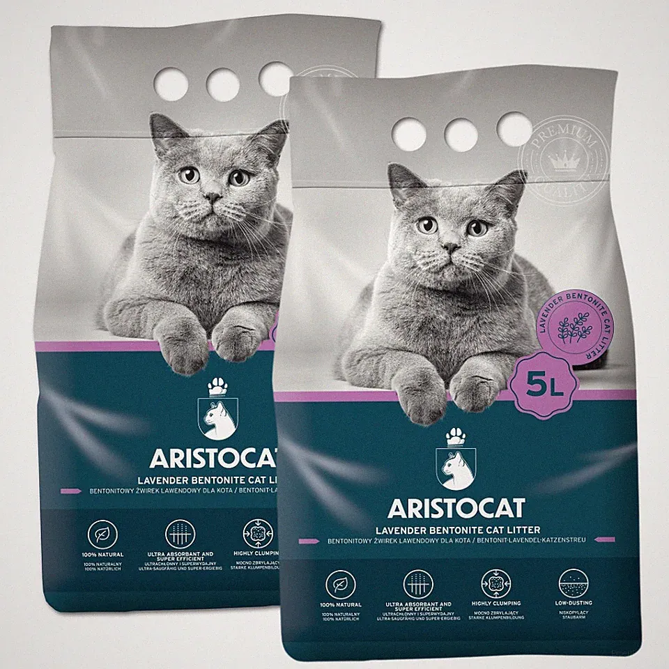 ARISTOCAT Bentonite Plus Bentonit Katzenstreu Lavendel 10 l (2 x 5 l)