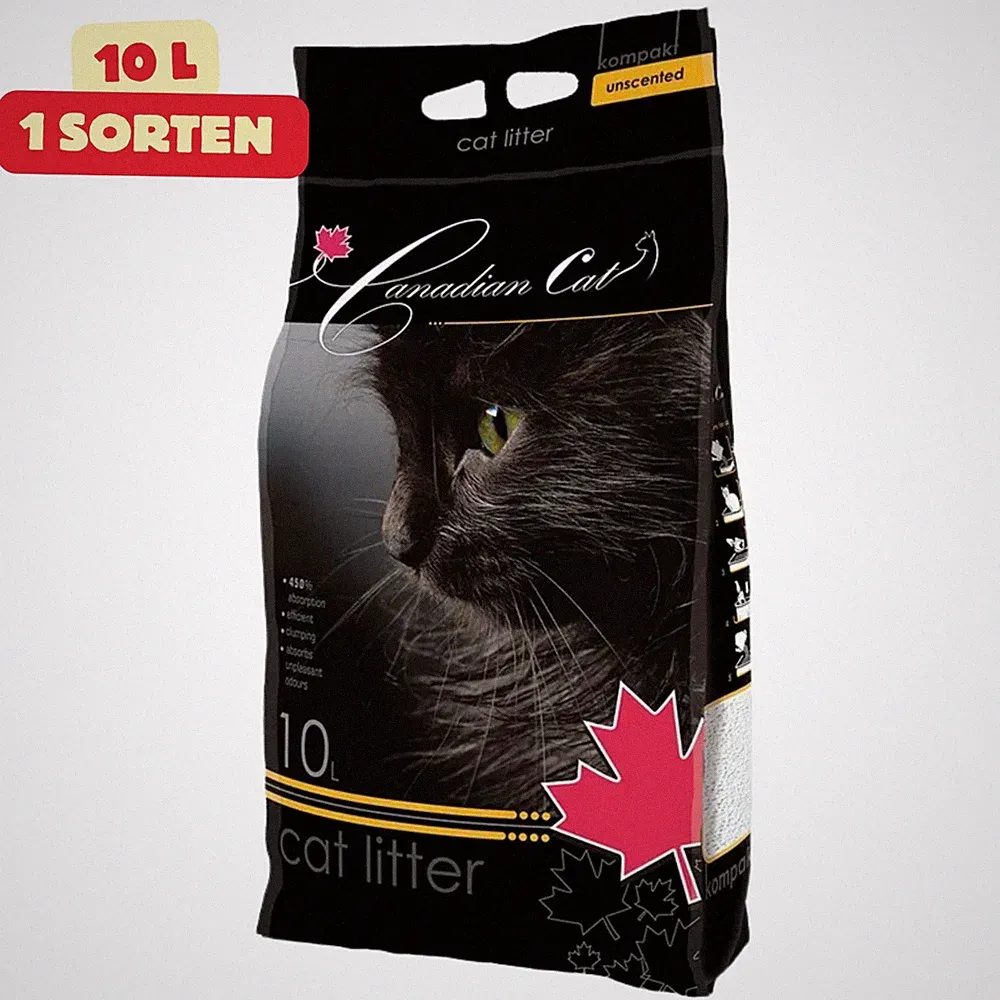 Benek Canadian Cat Natural Katzenstreu Klumpstreu Bentonit Parfümfrei 10L