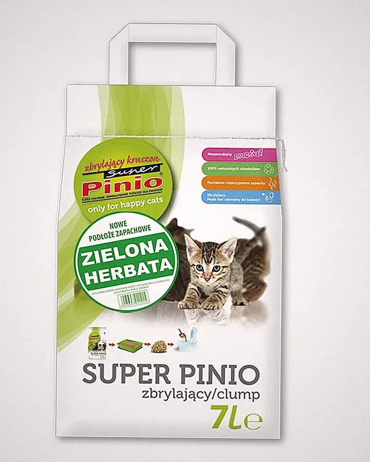BENEK Super pinio Katzenstreu grüner Tee 7l