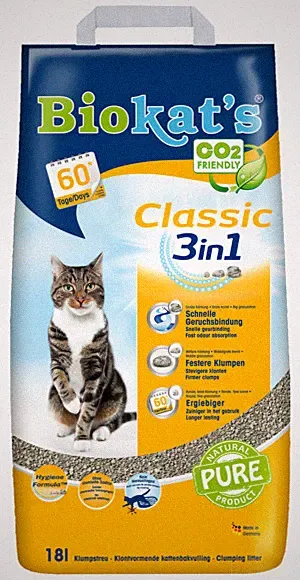 Bio Kats classic - Katzenstreu 18l
