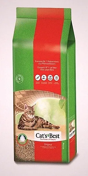 Bioabbaubar Katzenstreu Cat's Best Original 40l