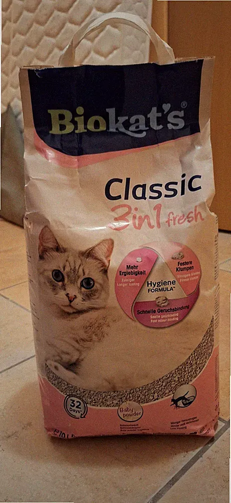 Biokat’s Classic 3in1 fresh Katzenstreu.