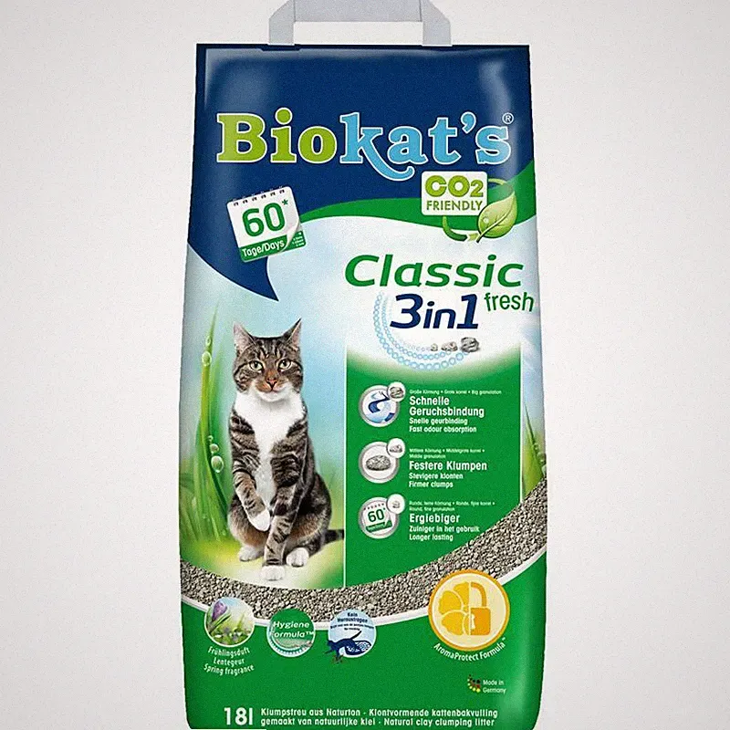Biokat's Classic fresh 3 in 1| 18 L Katzenstreu mit Frühlingsduft