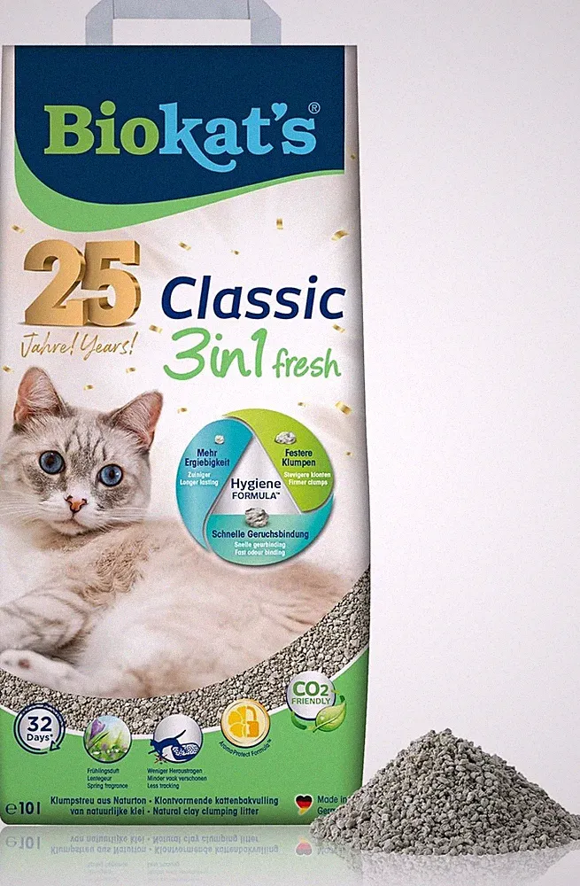 Biokat's Classic Fresh 3in1 Katzenstreu 10L Frühlingsduft