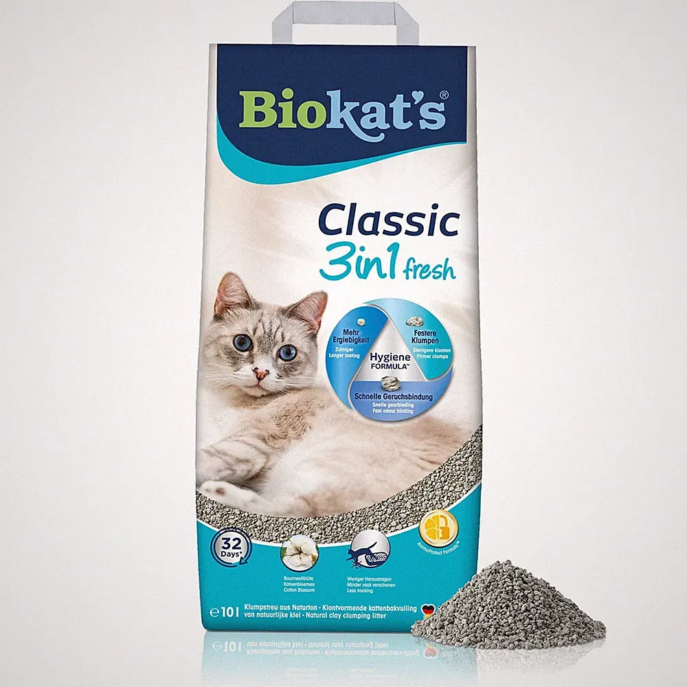 Biokat's Classic fresh 3in1 Katzenstreu mit Cotton 1 Stück (1er Pack)