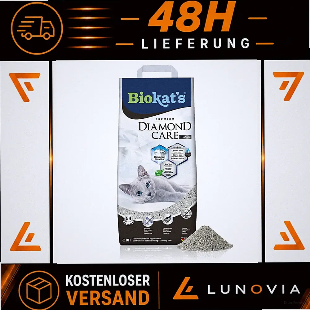 Biokat's Diamond Care Classic Katzenstreu 10L - Klumpstreu ohne Duft