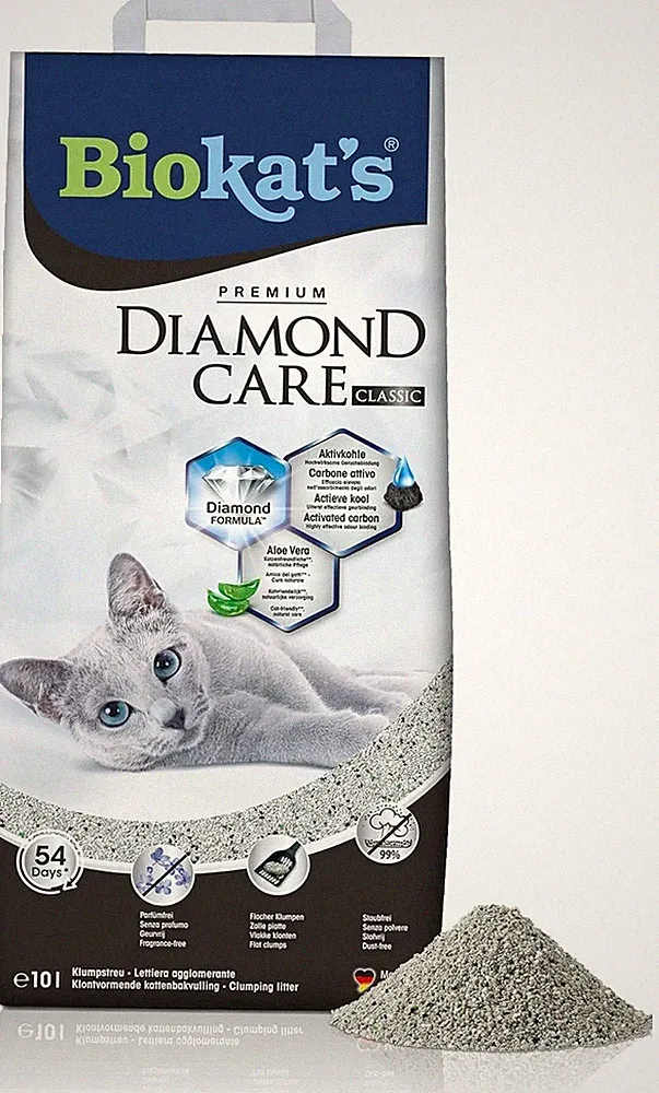 Biokat's Diamond Care Classic Scented Fine Cat Litter with Activated Carbon