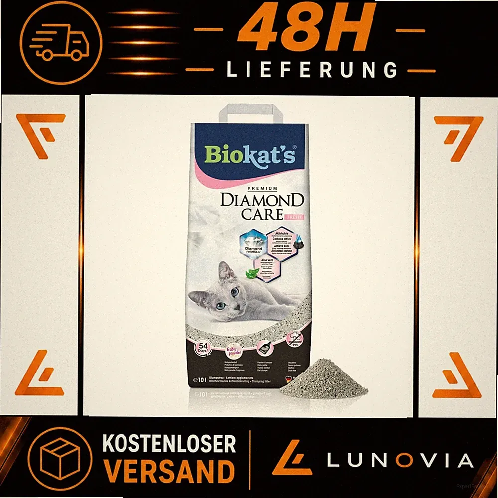 Biokat's Diamond Care Fresh Katzenstreu mit Babypuder-Duft 10L