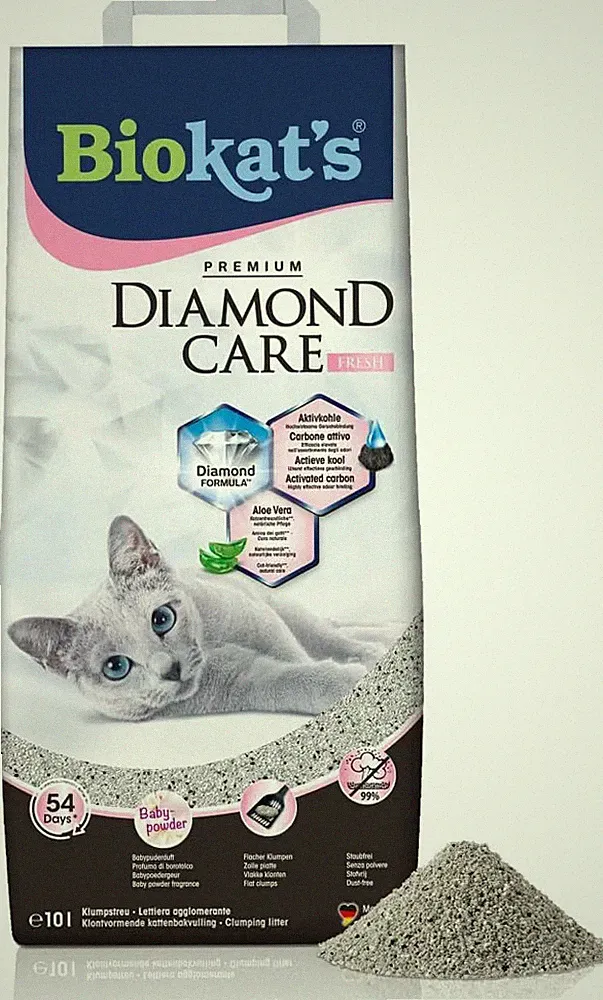 Biokat's Diamond Care Fresh Katzenstreu mit Duft - 10L - 1 Sack