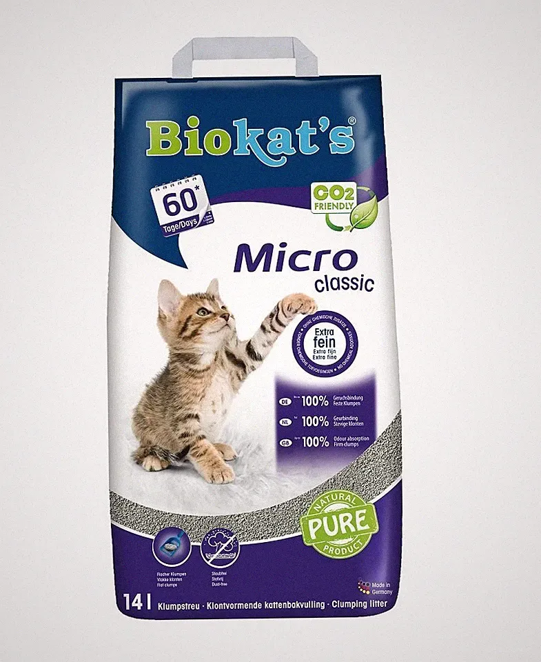 BIOKAT'S Micro Classic 14 l feines Bentonit-Grieß