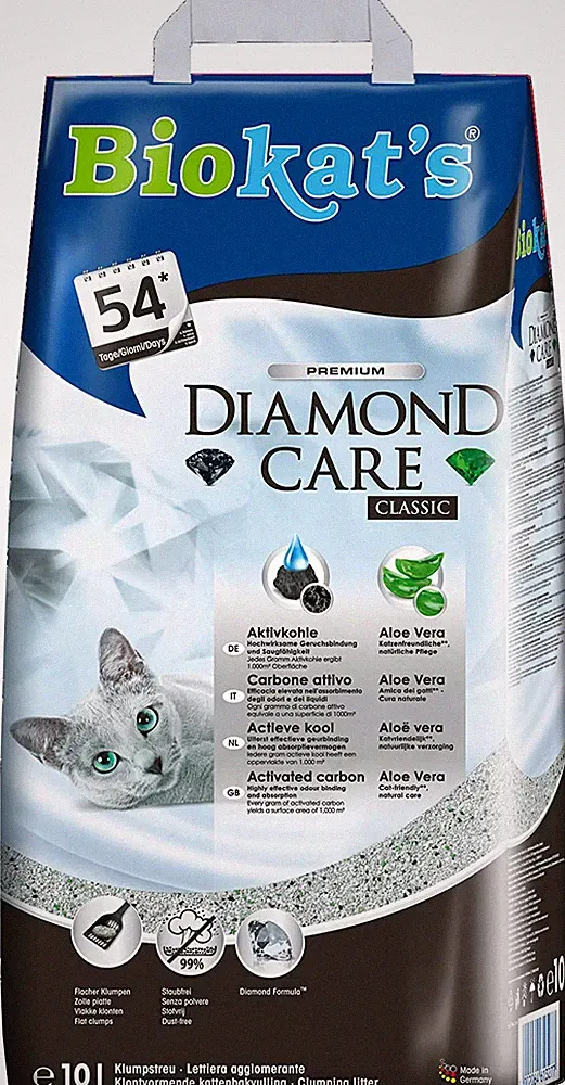 Biokats Diamond Care Classic Katzenstreu Klumpstreu mit Aktivkohle 10 Liter