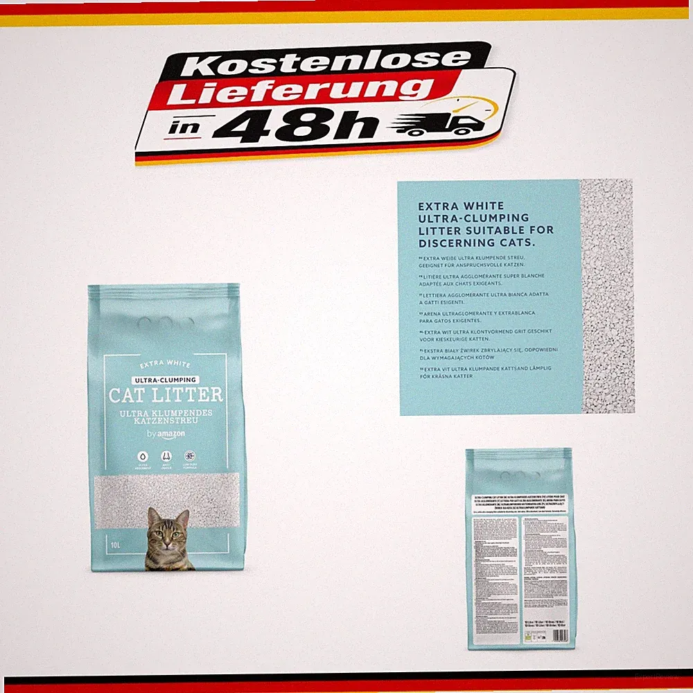 by Amazon Ultra-Klumpstreu für Katzen 10L - Staubfrei und Saugfähig
