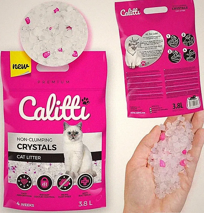 Calitti Silikat Katzenstreu Premium Crystals Silikatstreu Antibakteriell 3,8 L