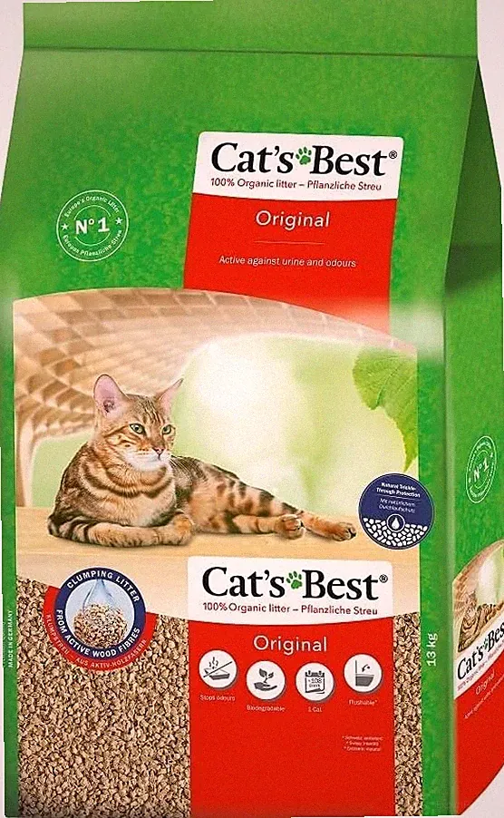 Cat's Best Original Cat Litter, 100% Vegetable Cat Clumping Litter