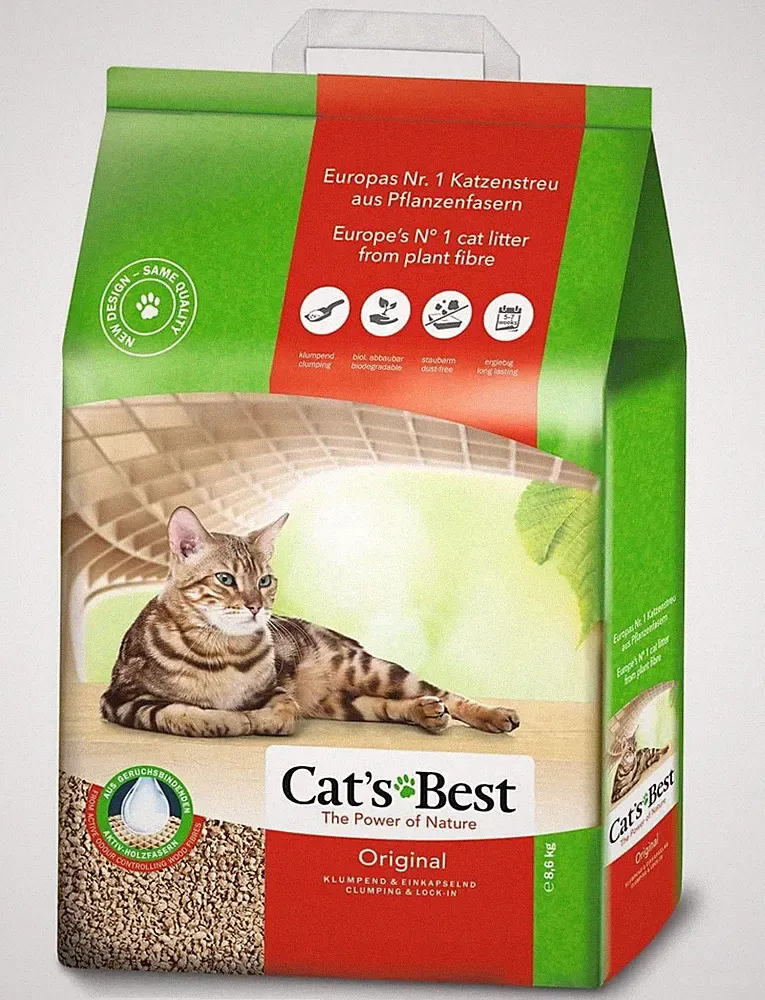 Cat’s Best Original Katzenstreu, 100% pflanzliches 20 l / 8,6 kg