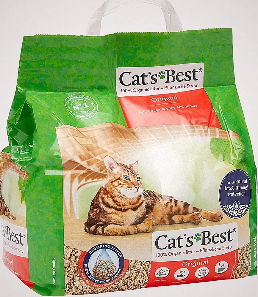Cat's Best Original Katzenstreu Klumpend Spülbar Geruchsneutral 10L