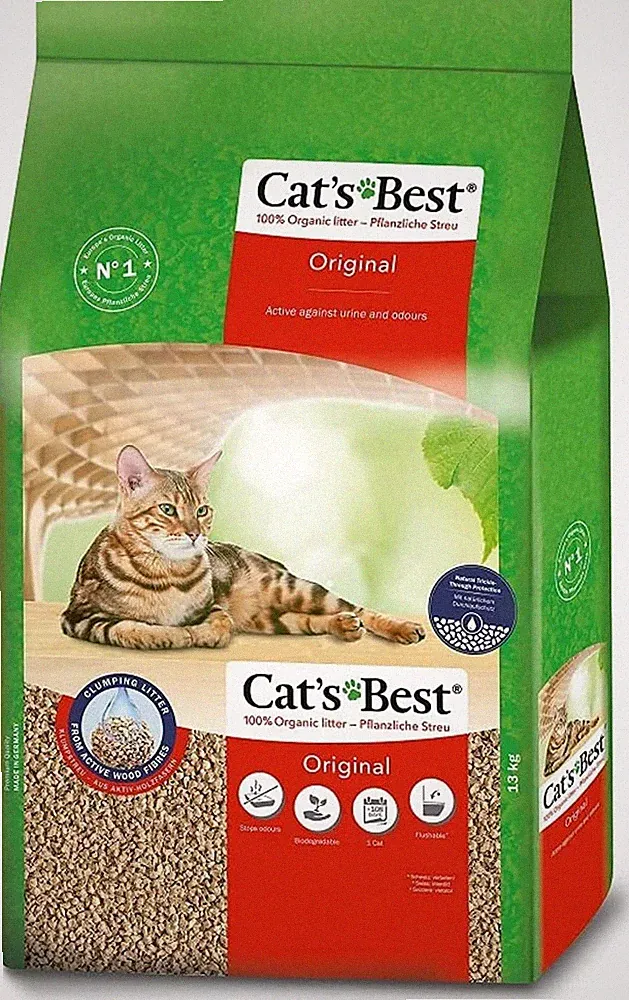 Cat's Best Original Katzenstreu Klumpstreu maximale Saugkraft 17,2 kg/40 l