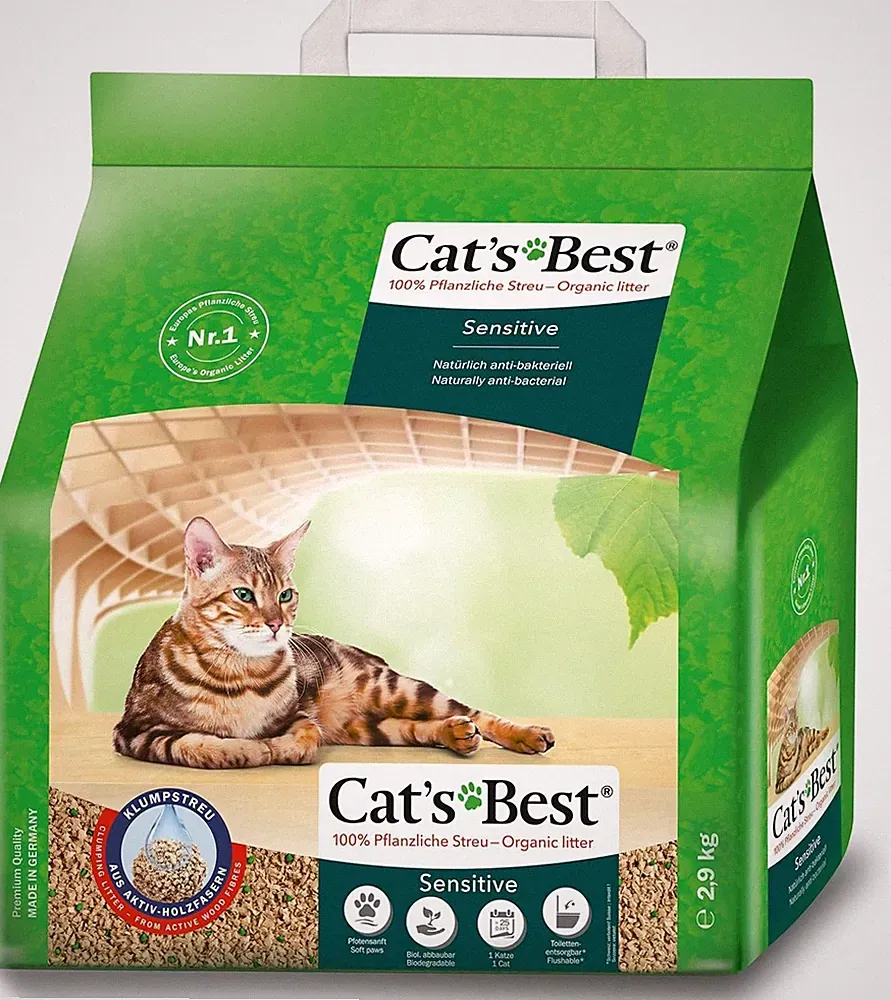 Cat's Best Original Katzenstreu100 % pflanzliche Katzen Klumpstreu mit maximaler