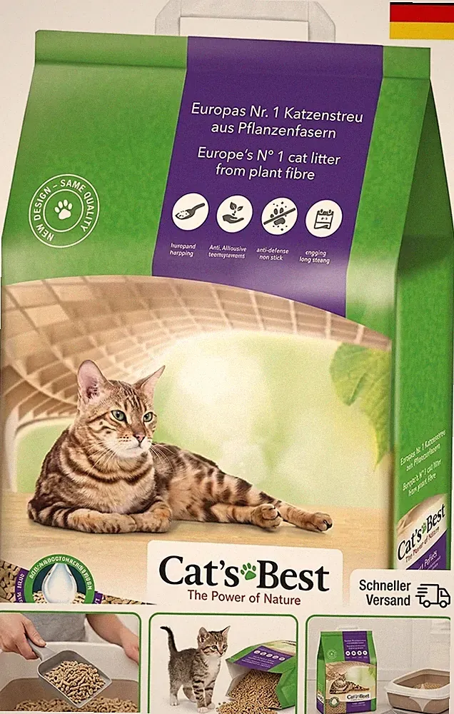 Cat's Best Smart Pellets Katzenstreu pflanzlich klumpend staubarm 10 kg 20 l