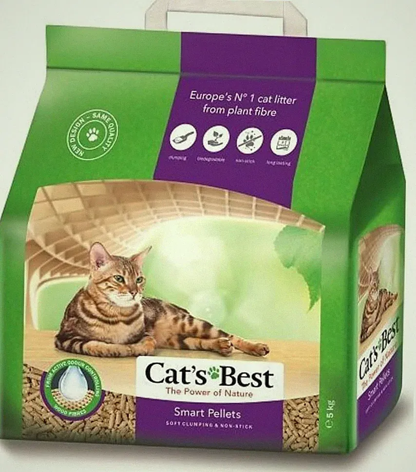 Cat's Best Smart Pellets pflanzliche Katzenstreu Klumpstreu Katzen 5 kg 10 l