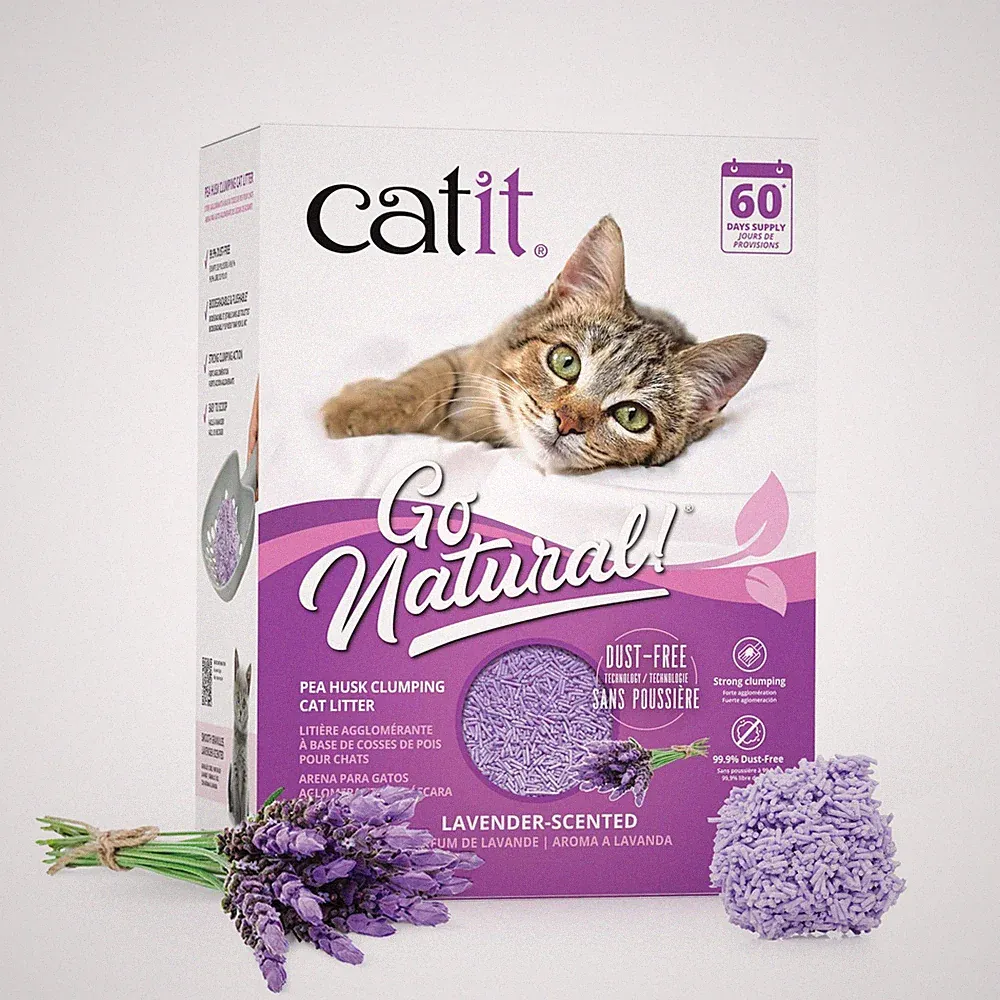 Catit Go Natural Katzenstreu Lavendel Klumpend 5,6 kg