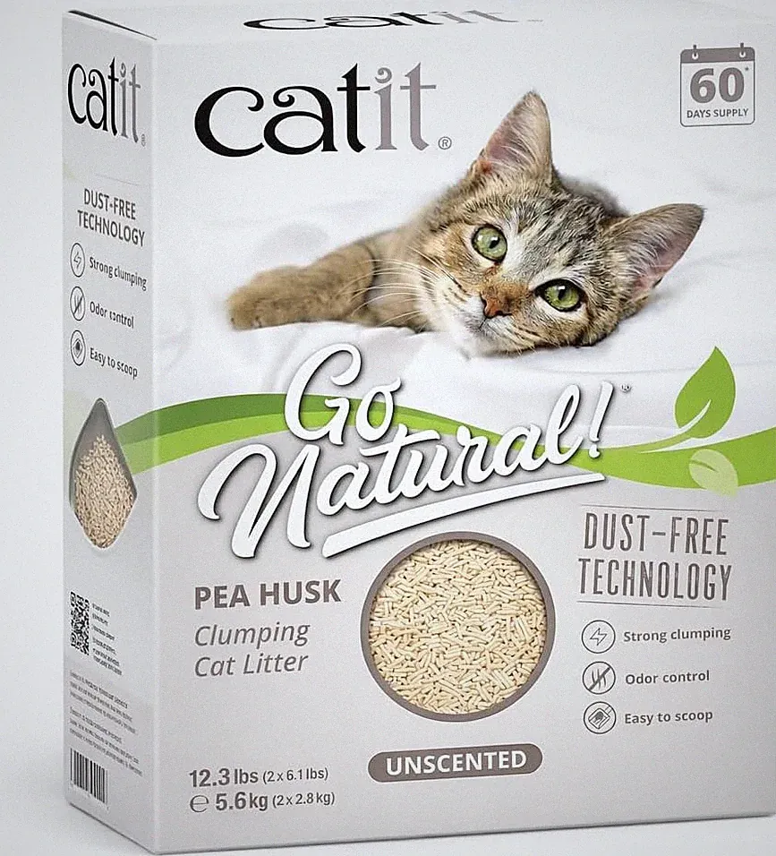 Catit Unscented Katzenstreu Clumping Pea-Husk Tofu Streu für Katzen & Kätzchen | Su