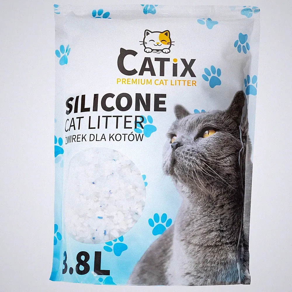 CATIX Silikat Katzenstreu Crystals 3,8L staubarm 2 4 6 8 16 Pack