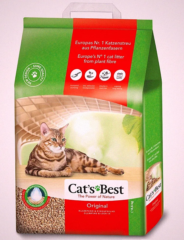Cats Best Original Katzenstreu 20 Liter Streu Katze Klumpstreu Pflanzenfaser