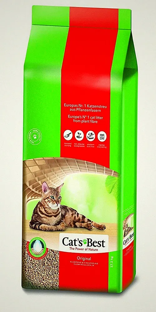 Cats Best Original Katzenstreu | 40l aus reinen Planzenfasern