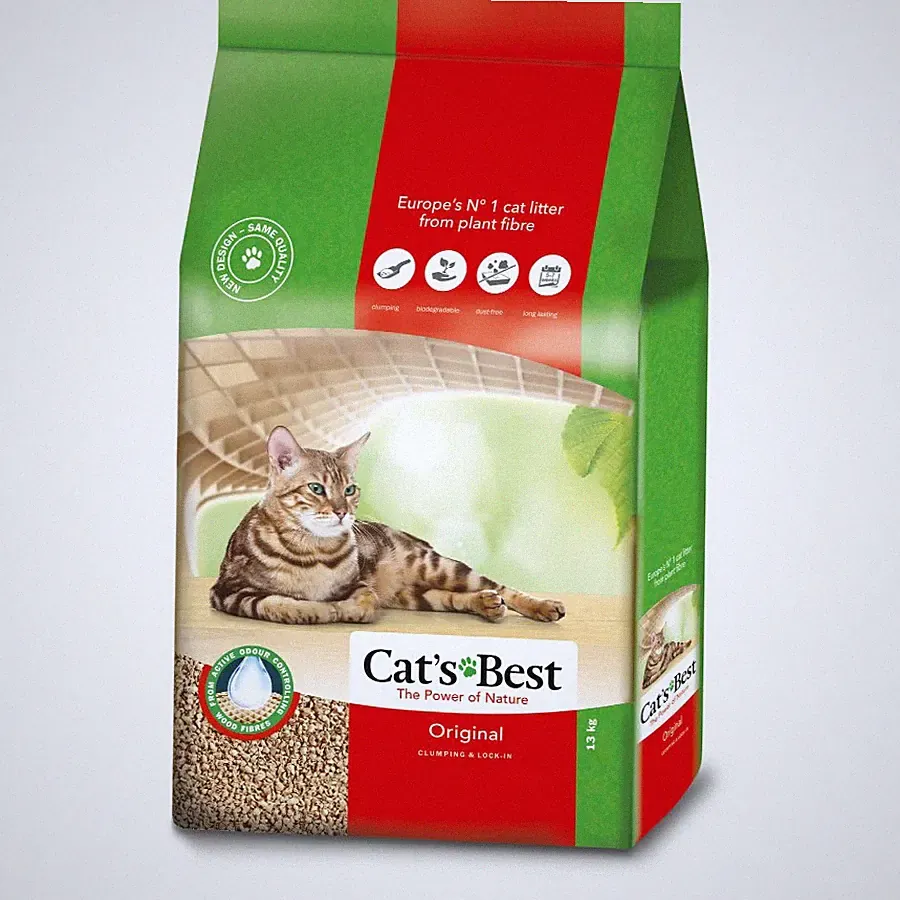 Cat's Best Original Katzenstreu Klumpenbildung Spülbar Geruchskontrolle 10L