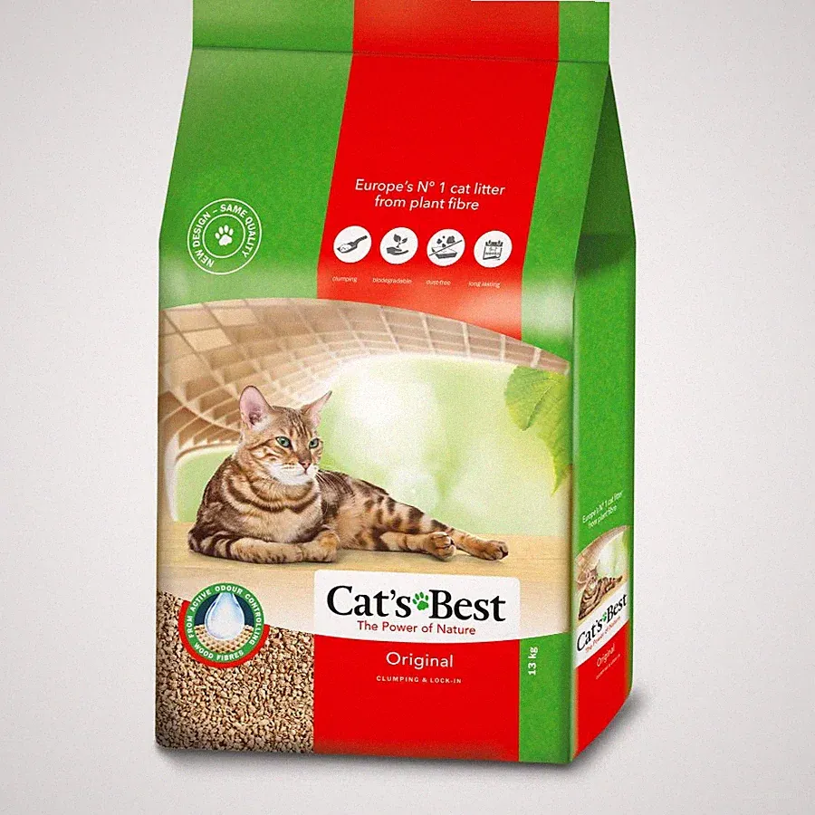 Cats Best Original Katzenstreu Holzpellets Klumpend Sch?ttbar Geruchsbindung 5L