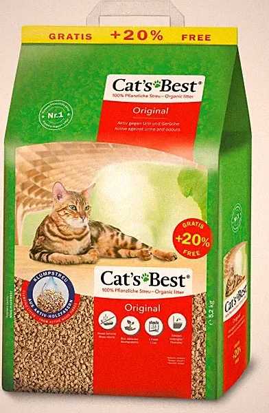 Cats Best Original Katzenstreu pflanzlich 10 + 2 L Katzenstreu