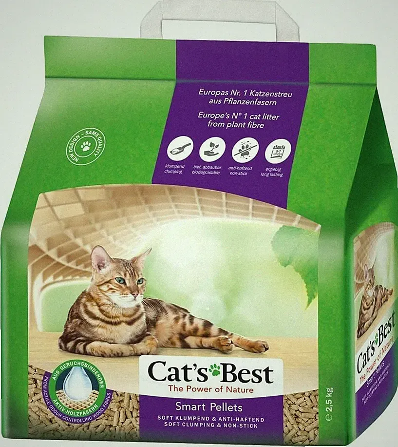Cats Best Smart Pellet 2,5Kg 5L Nature Gold Klumpendes Katzenstreu