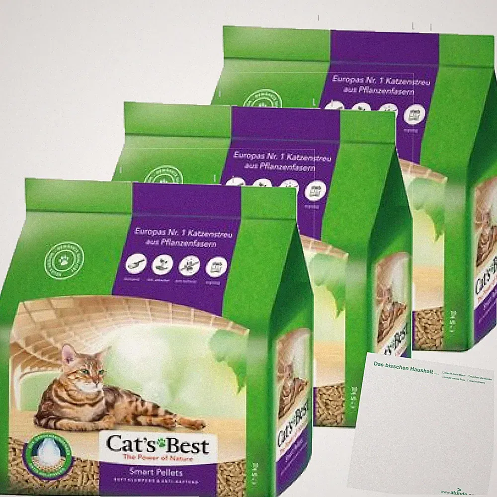 Cats Best Smart Pellets 3er Pack 3x5kg Beutel usy Block