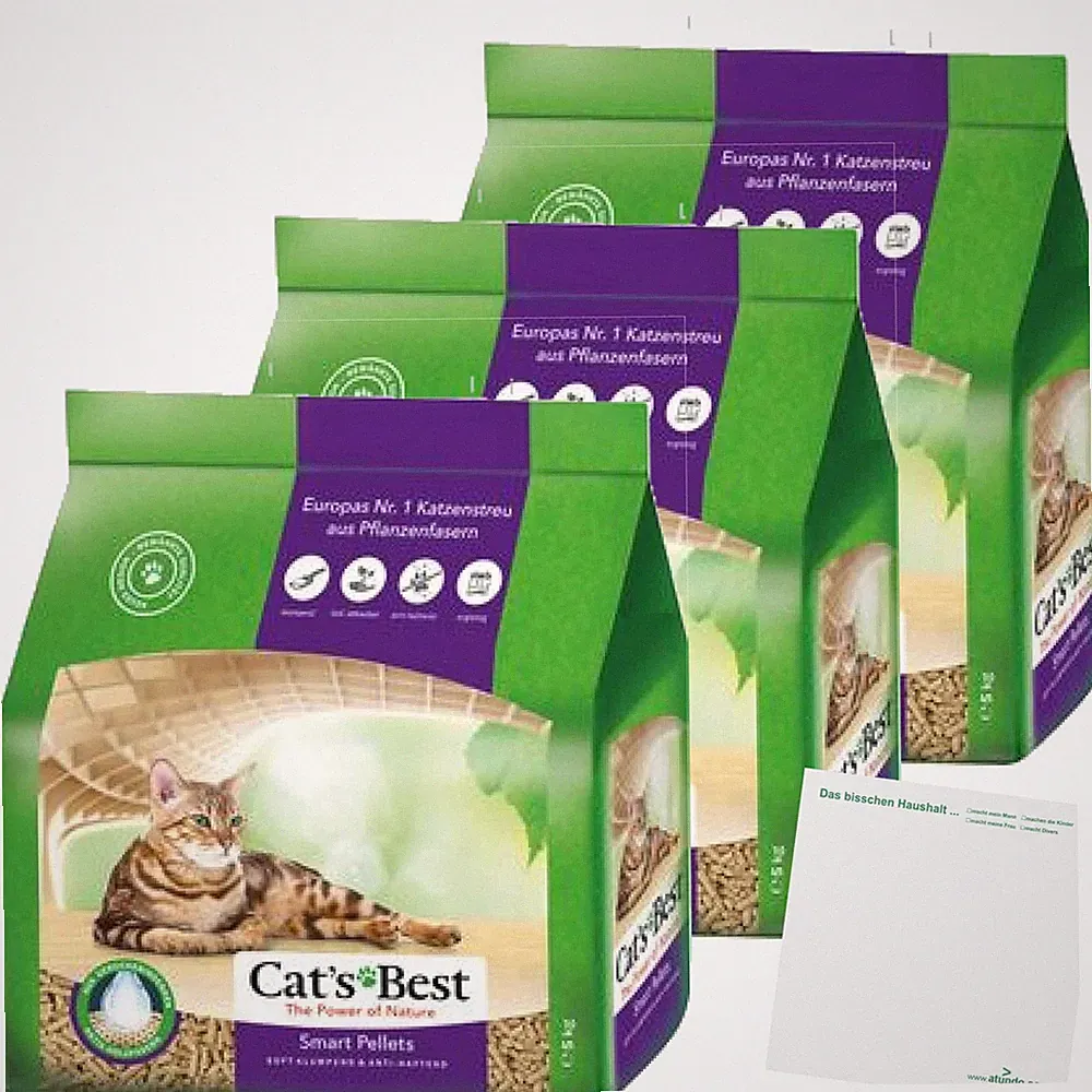 Cats Best Smart Pellets 3er Pack 3x5kg Beutel usy Block