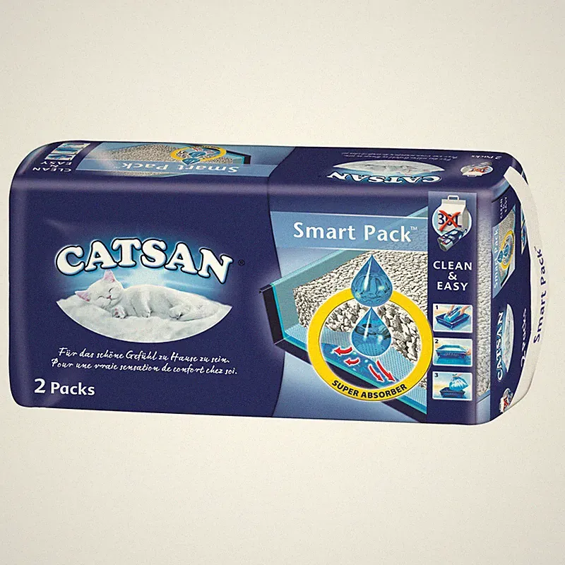 CATSAN™ Hygiene Plus SMART PACK™ 2 x 4l Katzenstreu Einlegepack saugaktiv